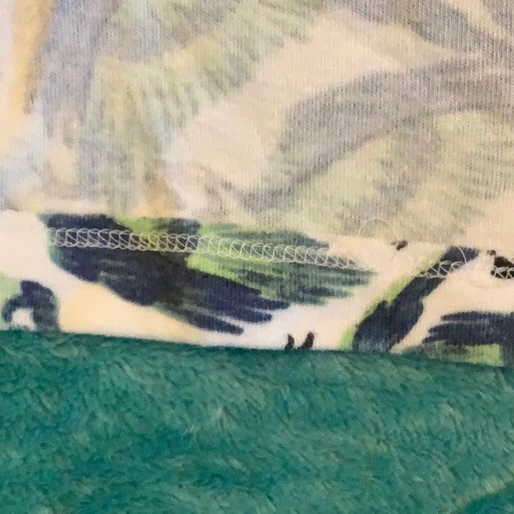 Tropical Parrots Long Sleeved Tee Shirt Plus Size 2X Karen Scott Resale - Picture 6 of 14